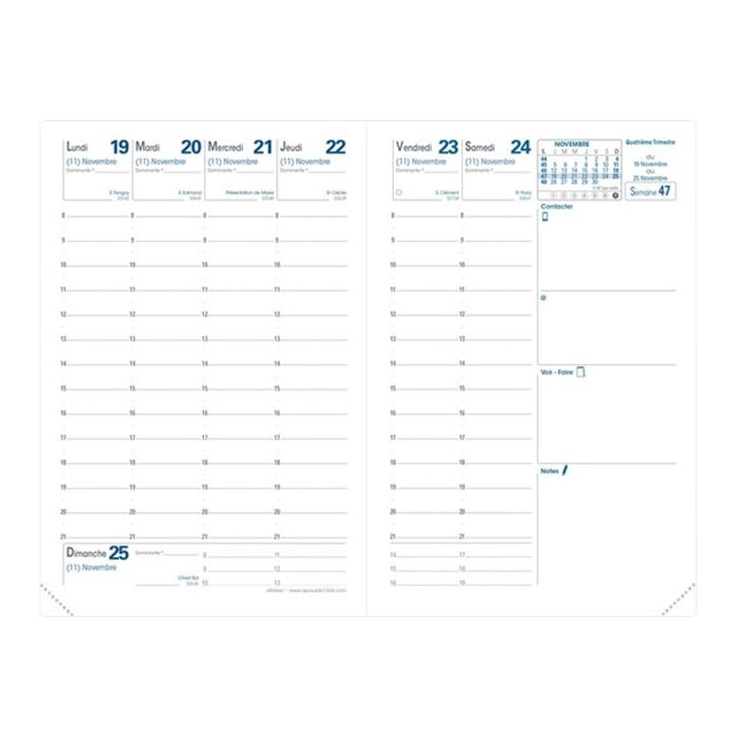 3371010182107-Agenda Impala Affaires - 1 semaine sur 2 pages - 10 x 15 cm - disponible dans différentes cou-P_41862_1-2