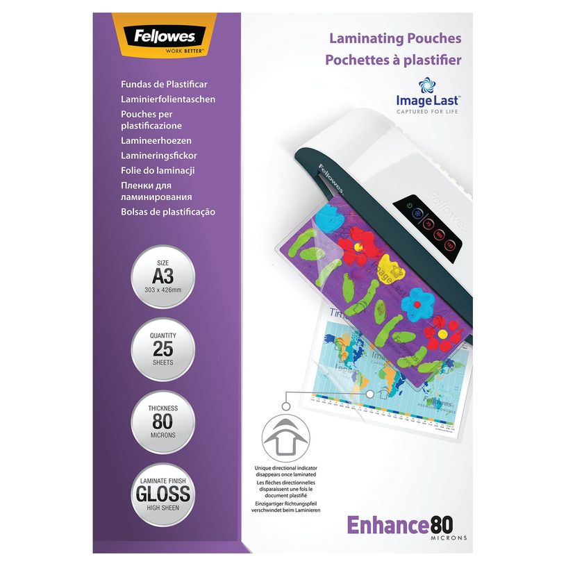 077511539640-Fellowes - 25 pochettes de plastification A3 (303 x 426 mm) - 80 microns - brillantes -P_53964_4-0