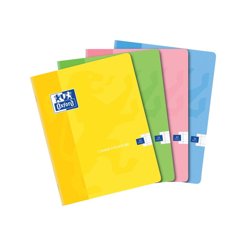 3020120814278-Oxford - Cahier d'écriture DL 3 mm - 17 x 22 cm - 32 pages - grands carreaux (Seyes) - disponible -P_81427_1-0