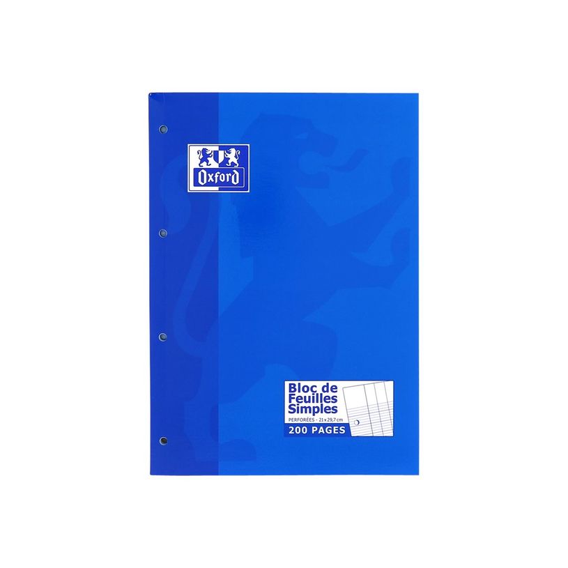 3020120021119-Hamelin - Bloc notes - A4 - 200 pages - grands carreaux - perforé-P_86951_5-1