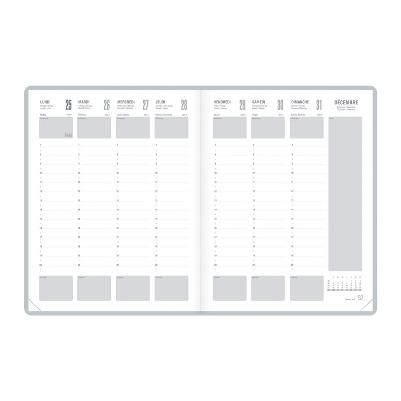 3147281930804-Agenda Lecas Classique - 1 semaine sur 2 pages - 21 x 27 cm - différents modèles disponibles-P_93080_8-6
