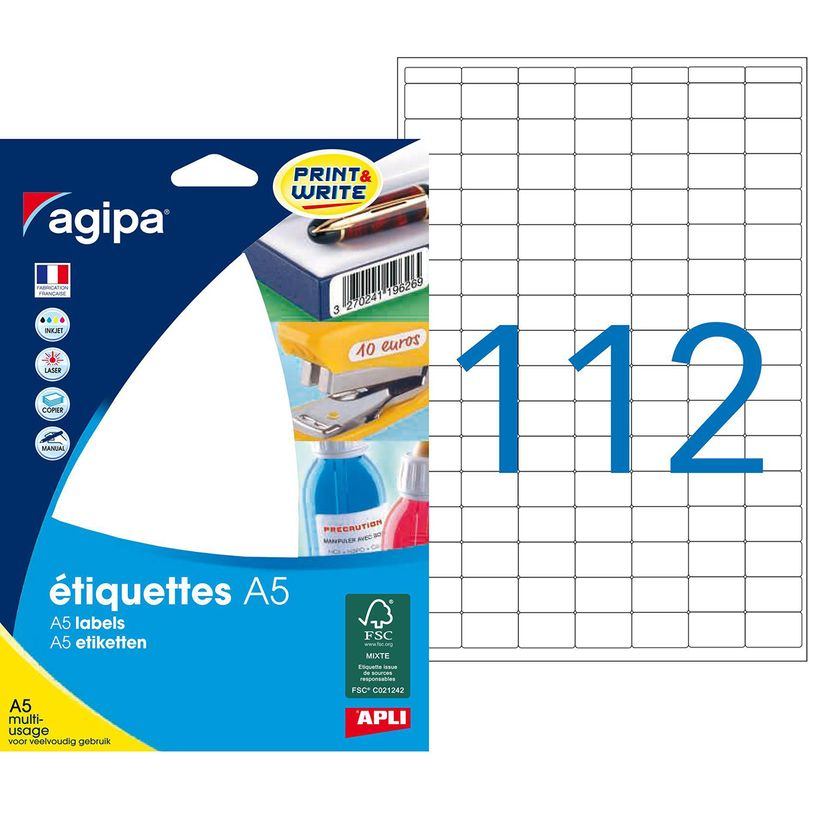 3270241140064-Apli Agipa - Etui A5 - 1792 Étiquettes blanches multi-usages - 12 x 18,3 mm - coins arrondis-P_114006_2-0