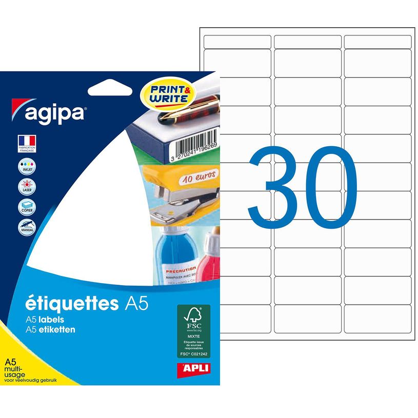 3270241140163-Apli Agipa - Etui A5 - 480 Étiquettes blanches multi-usages - 19 x 38 mm - coins arrondis - -P_114016_1-0