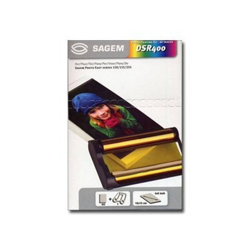 3425161559421-Sagem DSR400 - 100 x 150 mm - kit ruban d'impression / papier-P_1300344_1-0