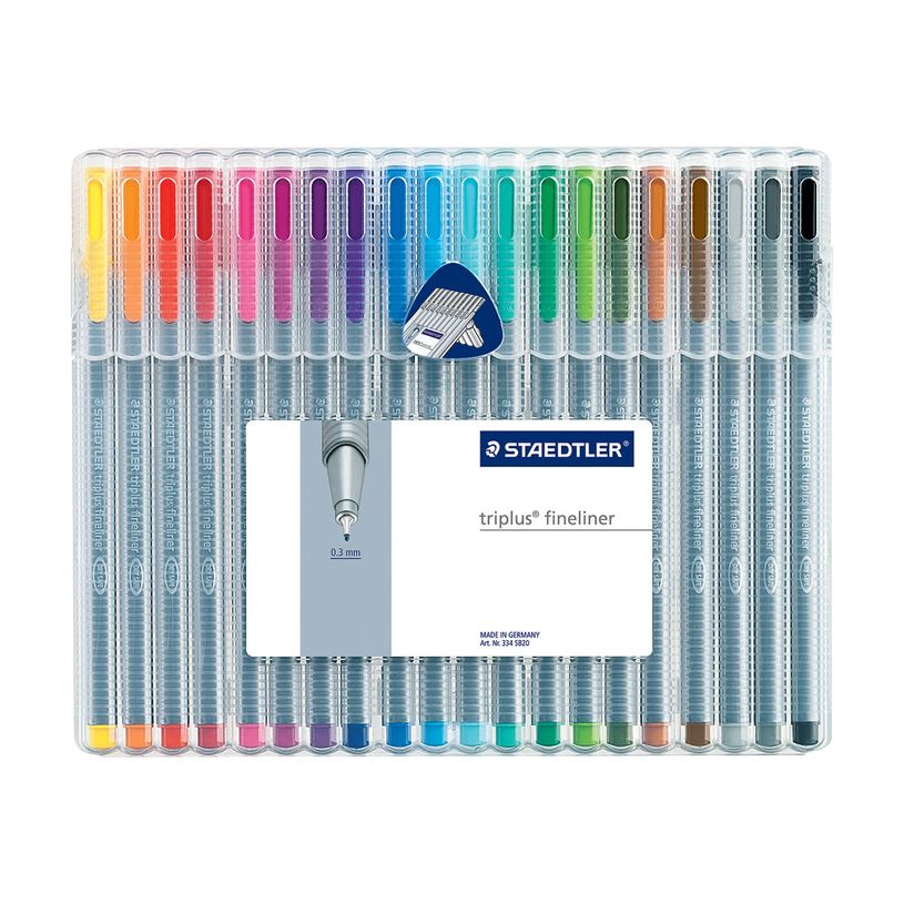 0000000044189-STAEDTLER triplus 334 - Pack de 20 feutres fins - 0.3 mm - couleurs assorties-P_133420_2-2