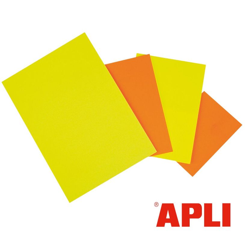 3270241409109-Apli Agipa - 10 cartons fluo effaçables - A4 - 780 g/m²--0