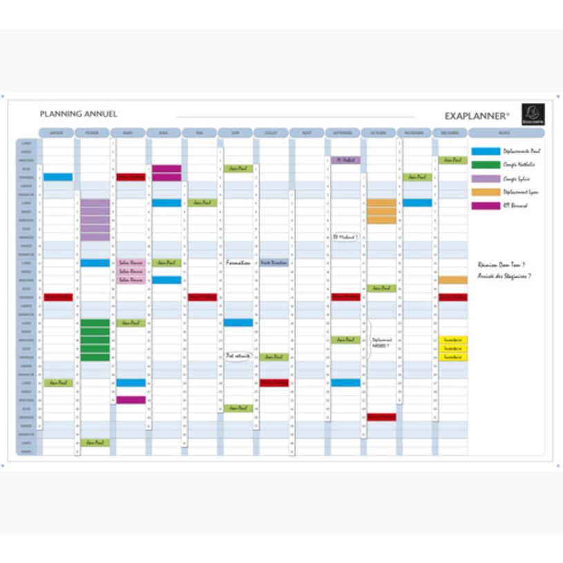 3130630561507-Exacompta - Planning annuel magnétique - effaçable à sec - 90 x 59 cm-P_156150_2-0