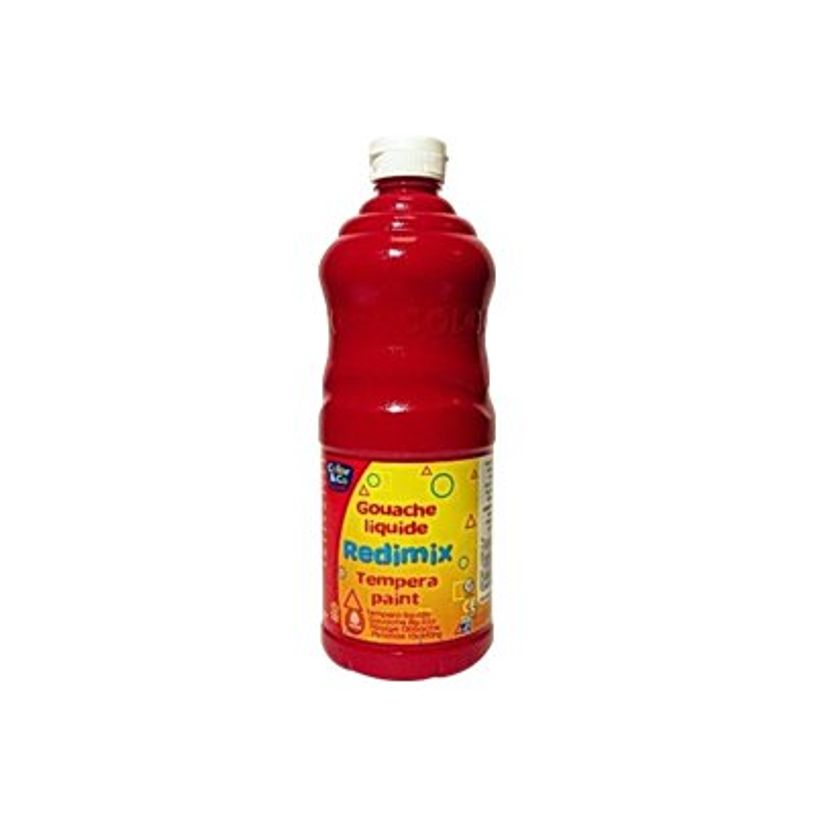 3013641880280-Lefranc Bourgeois REDIMIX - Peinture à tempera gouache - rouge primaire - 1 L-P_188028_1-0