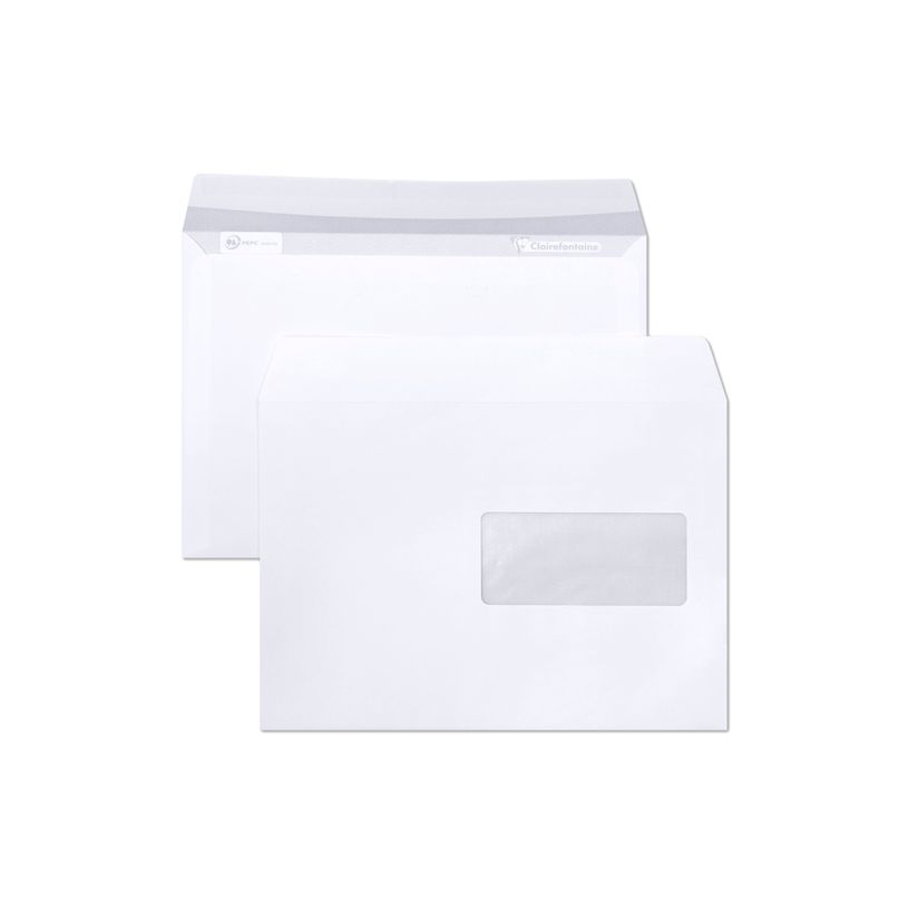 3329680160505-Clairefontaine Clairalfa - 250 Enveloppes C5 162 x 229 mm - 90 gr - fenêtre 45x100 mm - blan-P_211605_2-1
