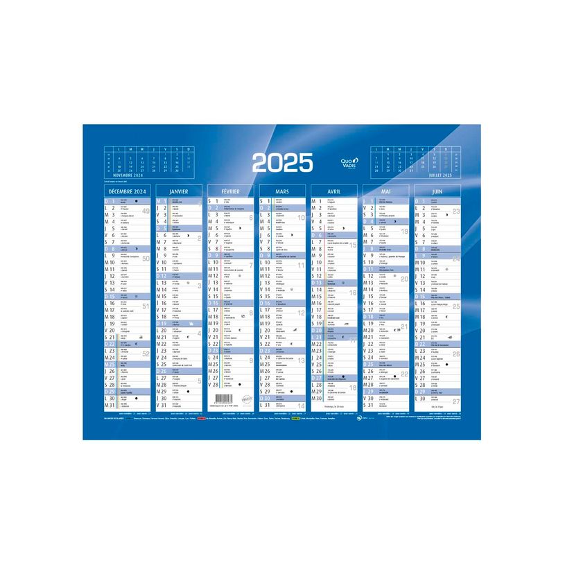 3371010201235-Quo Vadis - Calendrier bancaire 7 mois par face - 33,5 x 43 cm - bleu-P_234299_1-0
