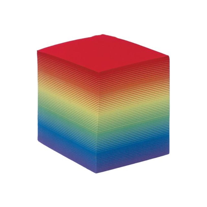 3413560240019-Quo Vadis - Bloc Cube avec support plexi - arc en ciel -P_2343950_1-1