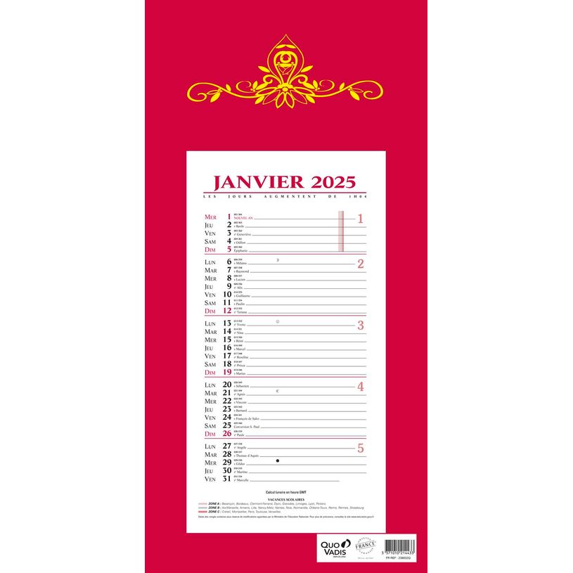 3371010214433-Quo Vadis Skytos - Calendrier bloc mensuel - 16 x 33,5 cm - disponible dans différentes coul-P_234410_1-0