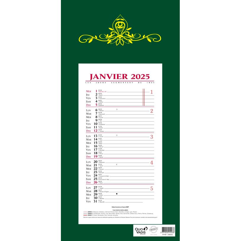 3371010214433-Quo Vadis Skytos - Calendrier bloc mensuel - 16 x 33,5 cm - disponible dans différentes coul-P_234410_3-2
