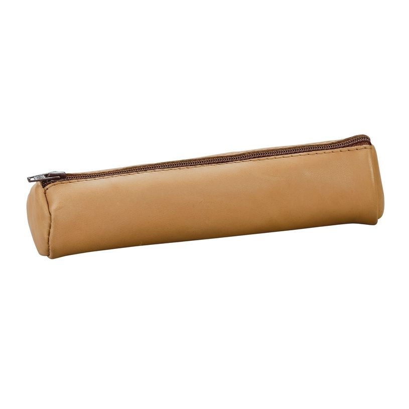 3045052701816-Oxford - Trousse ronde (petit format) - 1 compartiment - cuir naturel beige-P_264081_1-0