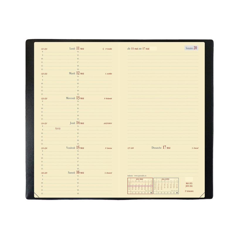 3371010191185-Agenda de poche Impala Italnote - 1 semaine sur 2 pages - 8,8 x 17 cm - disponible dans diffé-P_284104_1-3