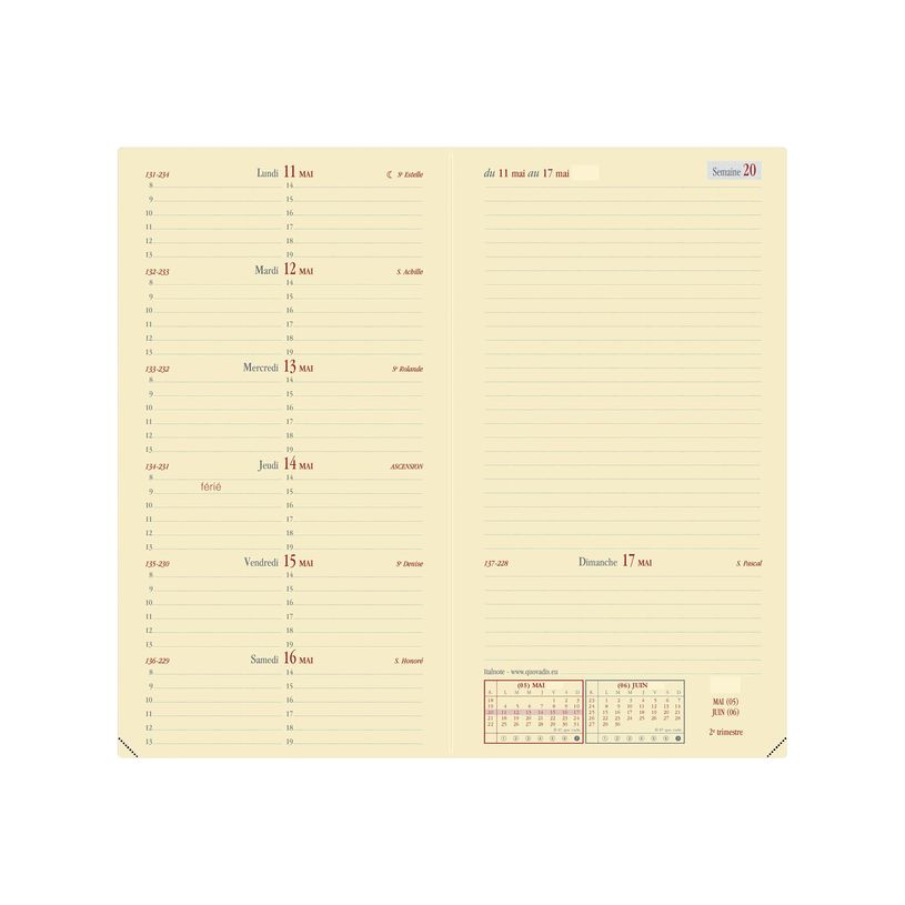3371010191185-Agenda de poche Impala Italnote - 1 semaine sur 2 pages - 8,8 x 17 cm - disponible dans diffé-P_284104_2-0
