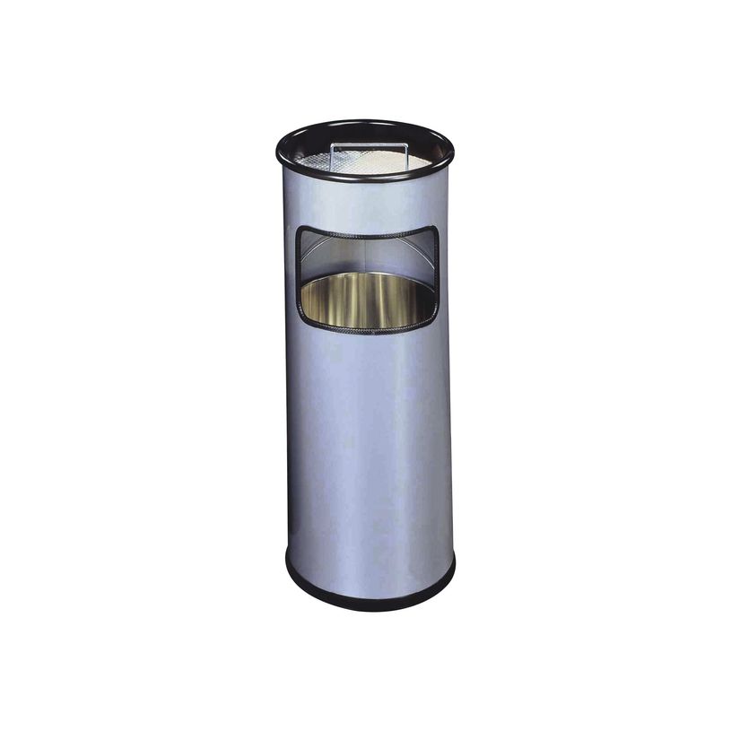 8710968203314-Durable - Corbeille à papier 17L + cendrier sable - argent-P_29262618_1-0