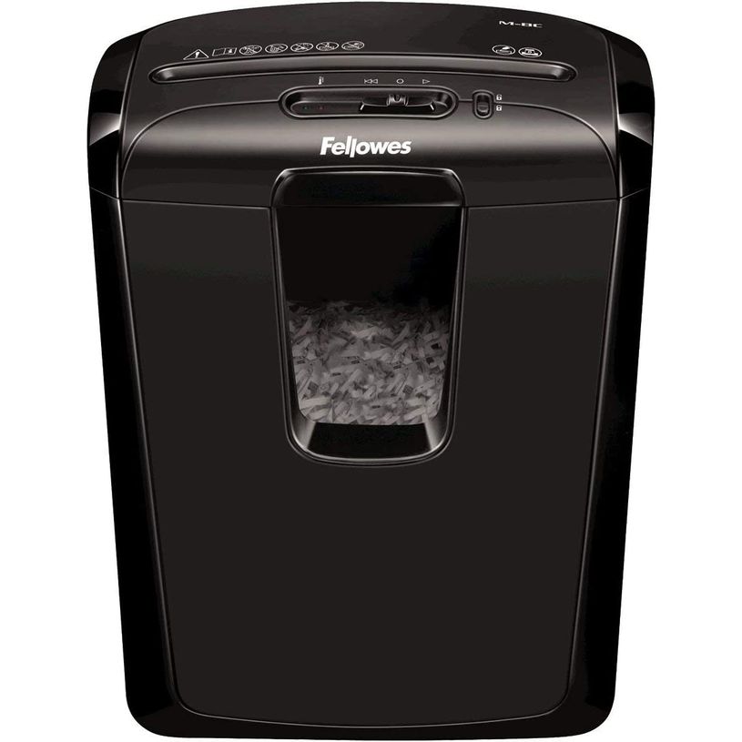 043859647422-Fellowes Powershred M-8C - destructeur de documents coupe croisée - 8 feuilles - Corbeill-P_300018456_10-0