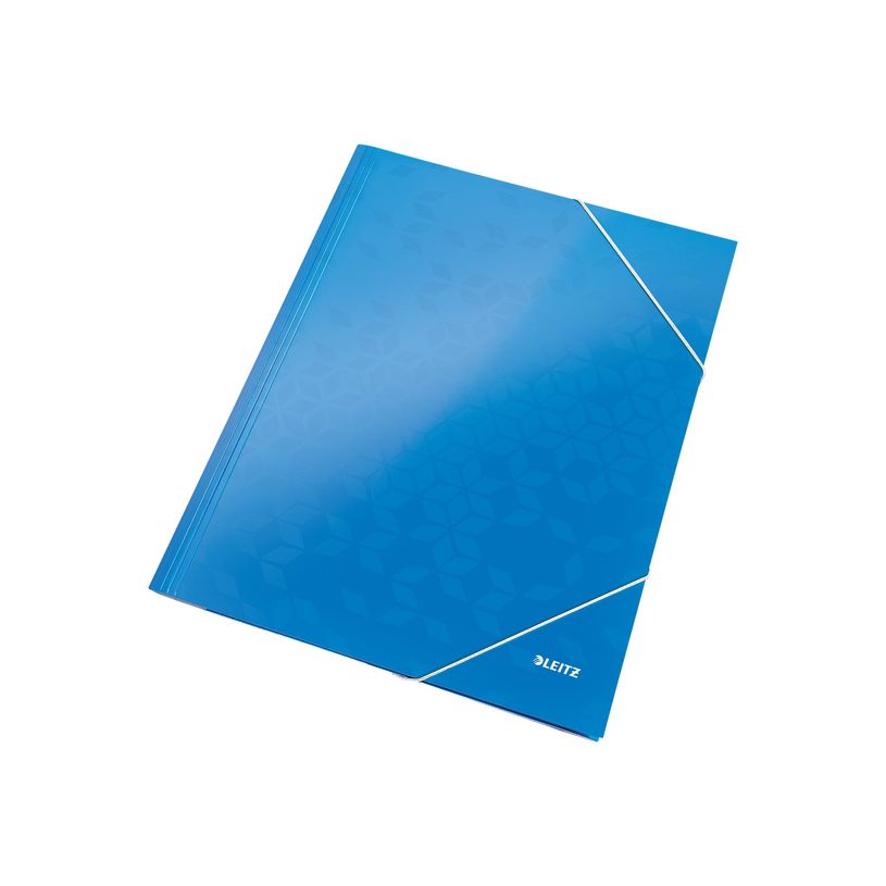 4002432395118-Leitz WOW - chemise à 3 rabats - pour A4 - capacité : 250 feuilles - bleu métallisé-P_300019078_1-0