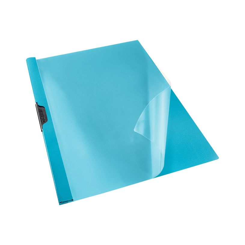 4049793024554-Esselte Vivida - chemise à clip - pour A4 - capacité : 25 feuilles - bleu avec couvercle-P_300019825_1-0
