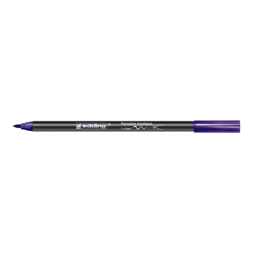 4004764960699-Set de 6 pinceaux pour porcelaine Edding 4200 – Couleurs froides - pointe pinceau 1-4 mm - encre pigmentée résistante à l-P_300020875_6-5