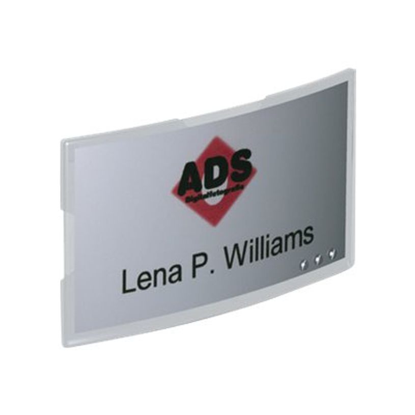 0403000236934-DURABLE -25 Badges nominatif - 40 x 75 mm - clip et broche - transparent-P_300023693_1-0