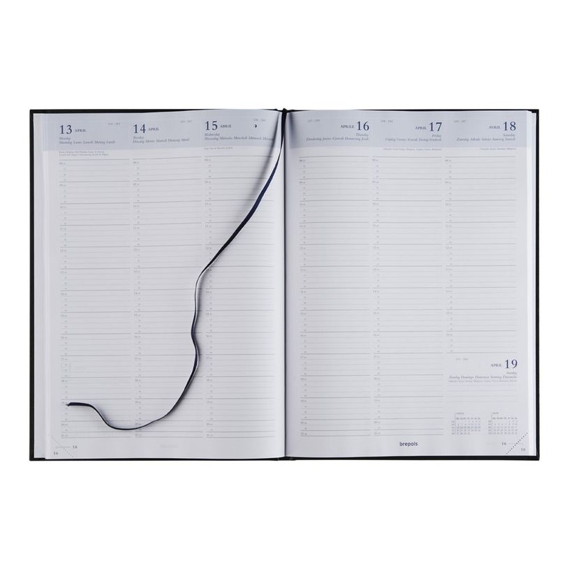 5412303145671-Agenda Calpe Omega - 1 semaine sur 2 pages - 21 x 29 cm - noir - Brepols-P_300025556_1-1