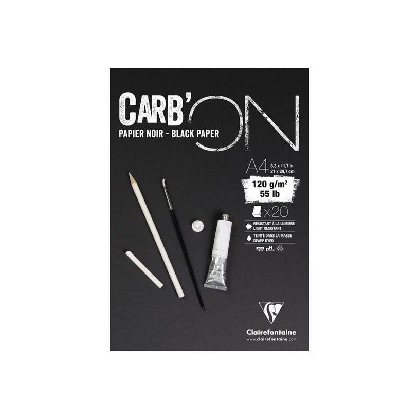 3329689750394-Clairefontaine CARB'ON - bloc encollé - A4 - 20 feuilles-P_300029902_1-0