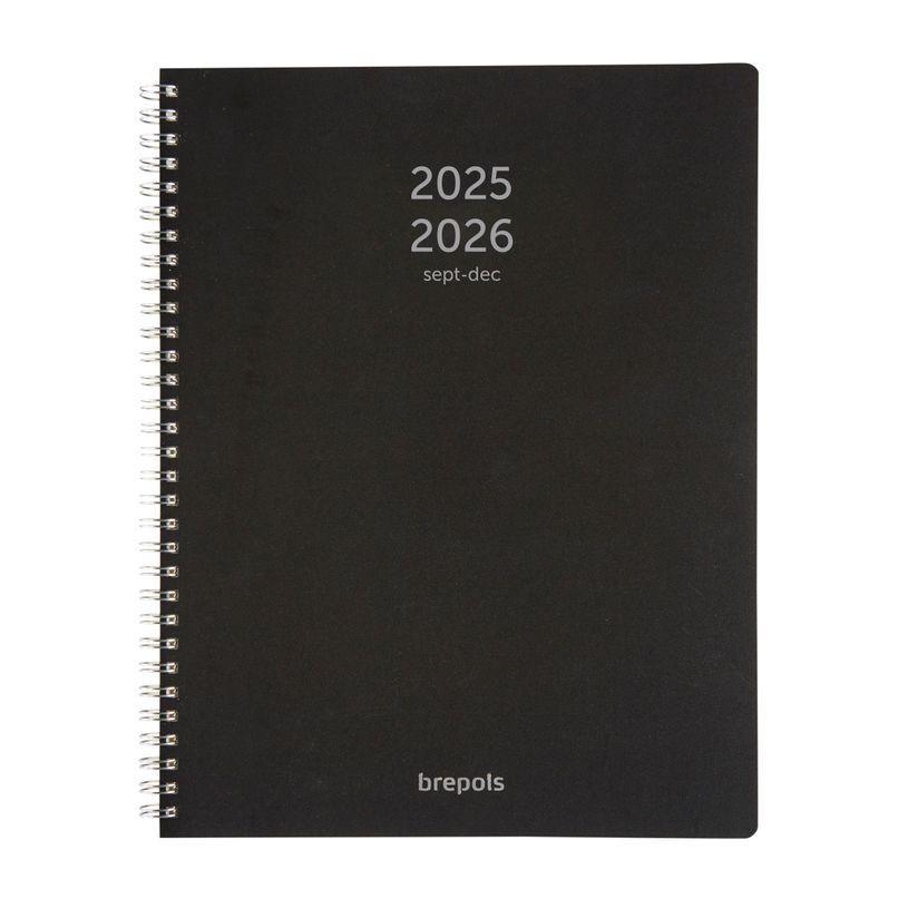5412303374767-Agenda à spirale Polyprop 16 mois - 1 semaine sur 2 pages - 21 x 27 cm - noir - Brepols-P_300030856_2-0