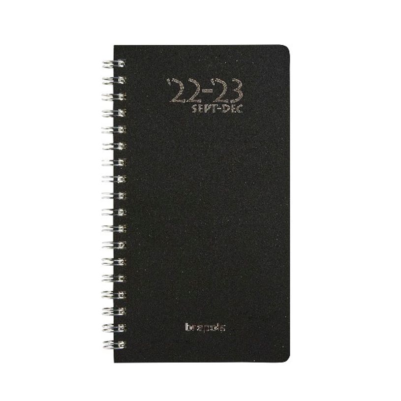 5412303374682-Agenda à spirale Polyprop 16 mois - 1 semaine sur 2 pages - 9 x 16 cm - noir - Brepols-P_300030857_1-0