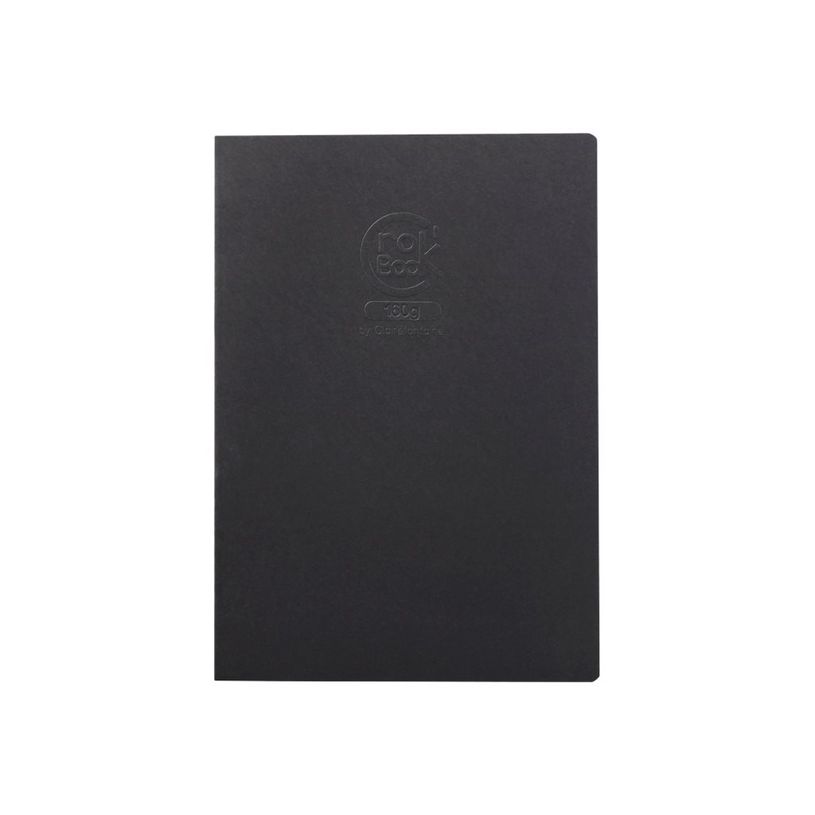 3329680603620-Clairefontaine Crok'Book - Carnet de dessin noir - A4 (21x29,7cm) - 40 pages - 160 gr-P_300031366_1-0
