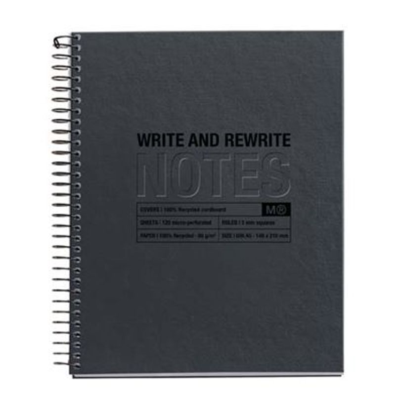 8422593060292-Notebook ECO DESIGN, Just Black, carton recyclé, A5, quadrillage 5x5 mm, 120 feuilles de -P_300038171_1-0