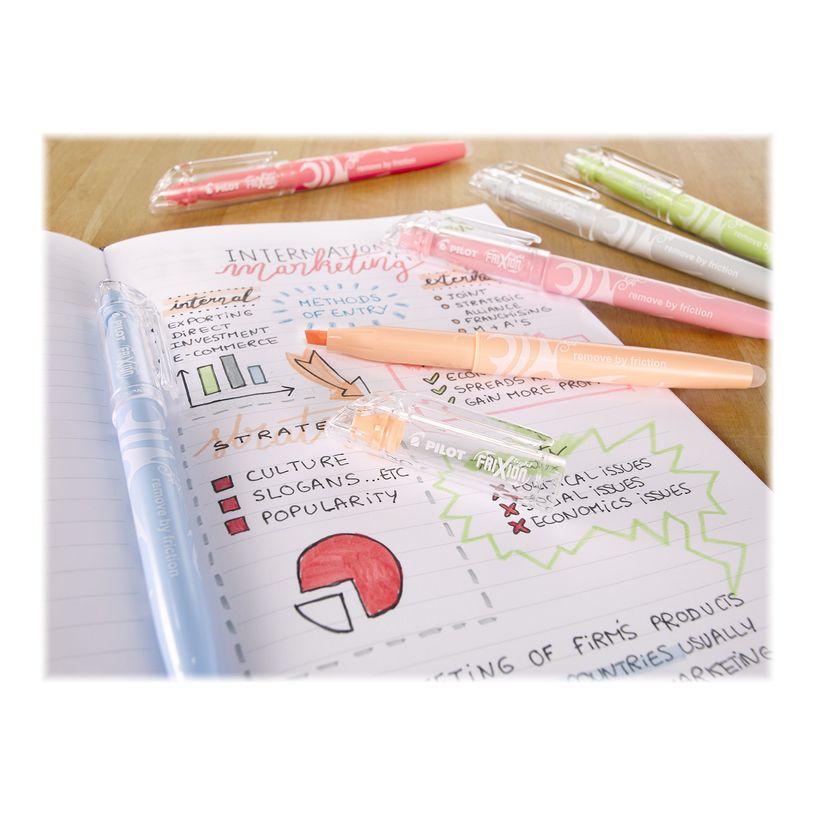 4902505603693-Pilot FriXion Light Natural - Surligneur effaçable - rose corail-P_300038184_2-3