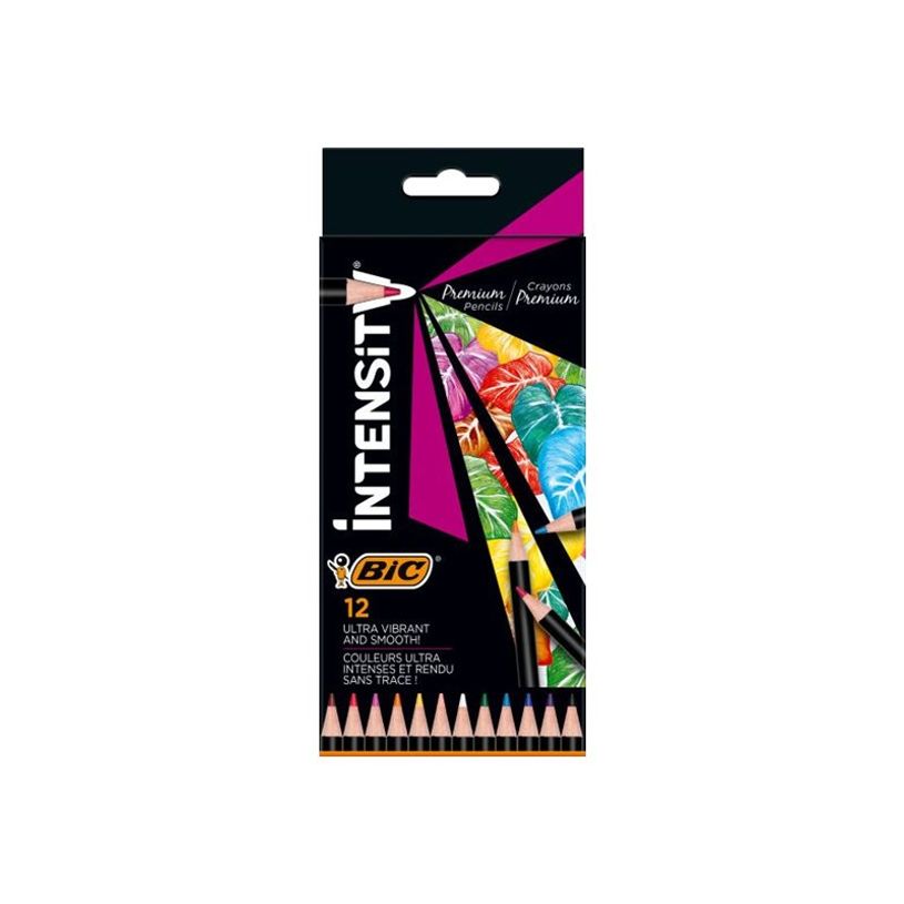 3086123651968-BIC Intensity Premium - 12 Crayons de couleur - couleurs assorties-P_300038691_1-0