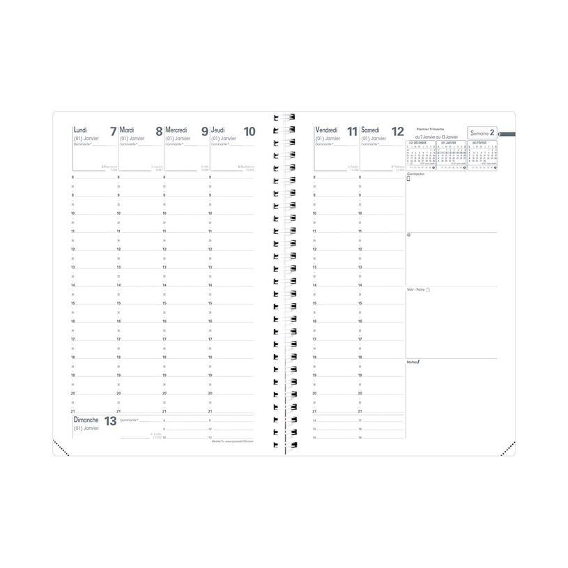 3371010481583-Agenda à spirale Impala Ministre avec répertoire - 1 semaine sur 2 pages - 16 x 24 cm - disponible dans différentes cou--1