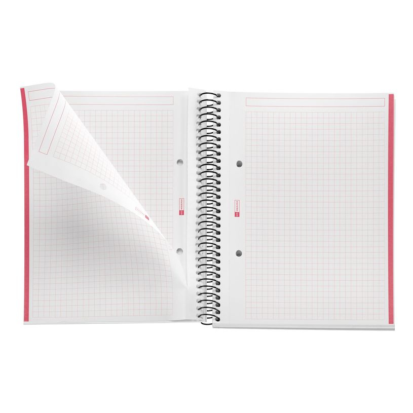 8422593026526-THE ORIGINAL NOTEBOOK, couverture souple, A5, quadrillage 5x5 mm, 80 feuilles de 1 couleur, Miquelrius,--2