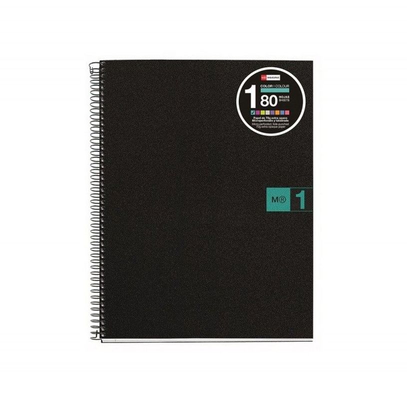 8422593024768-Miquelrius The Original - Cahier de notes - reliure à spirale - A4 (210 x 297 mm) - 80 feuilles / 160 pages - petits carreaux --P_300044408_1-0