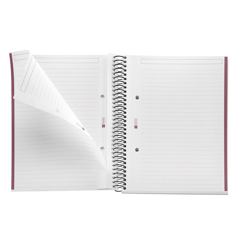 8422593499924-THE ORIGINAL NOTEBOOK, couverture rigide, A5, lignes horizontales, 80 feuilles de 1 couleur, Miquelrius--4