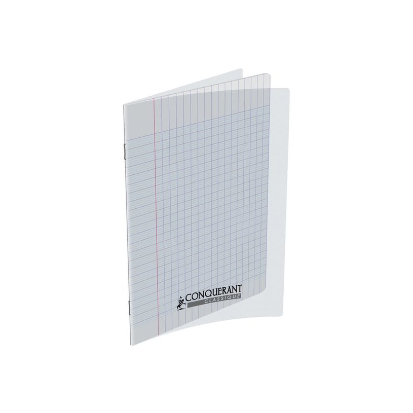3020120106878-Conquérant Classique - Cahier polypro 17 x 22 cm - 140 pages - grands carreaux (Seyes) - -P_300048874_1-0