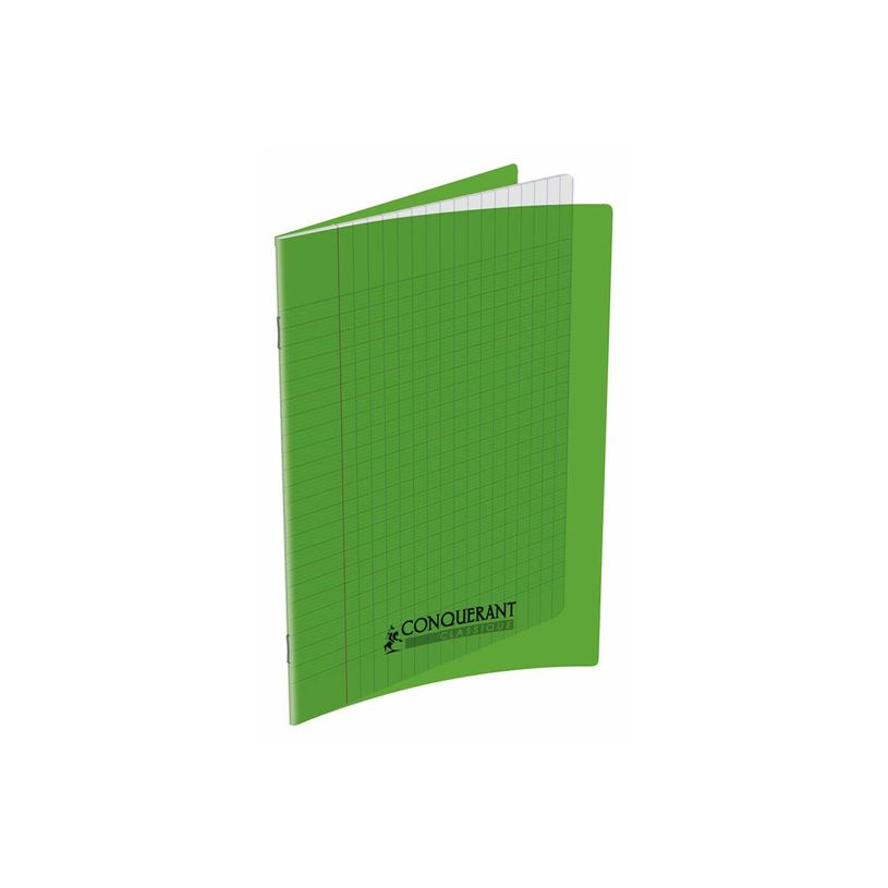 3020120106755-Conquérant Classique - Cahier polypro 17 x 22 cm - 140 pages - grands carreaux (Seyes) - -P_300048875_1-0