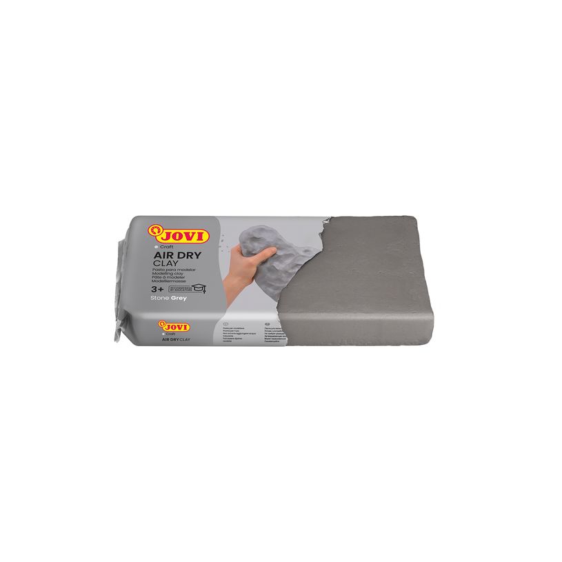 8412027029889-Jovi Pâte Autodurcissante Air Dry 250 g – Gris, Facile à Modeler et Séchage à l’Air--1