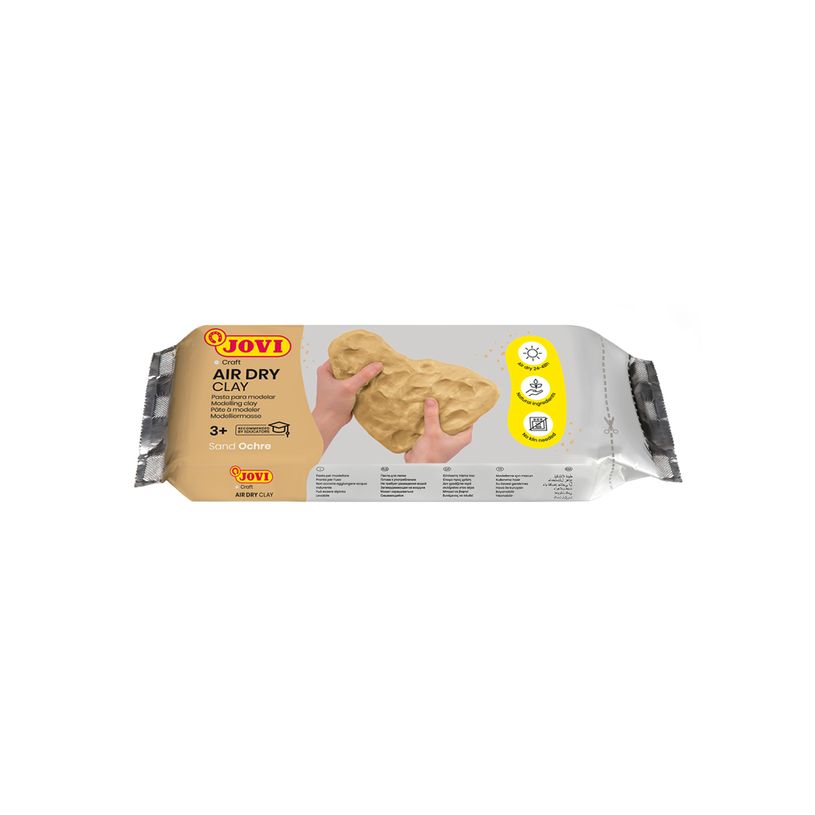 8412027029896-Jovi Pâte Autodurcissante Air Dry 500 g – Gris, Facile à Modeler et Séchage à l’Air--0