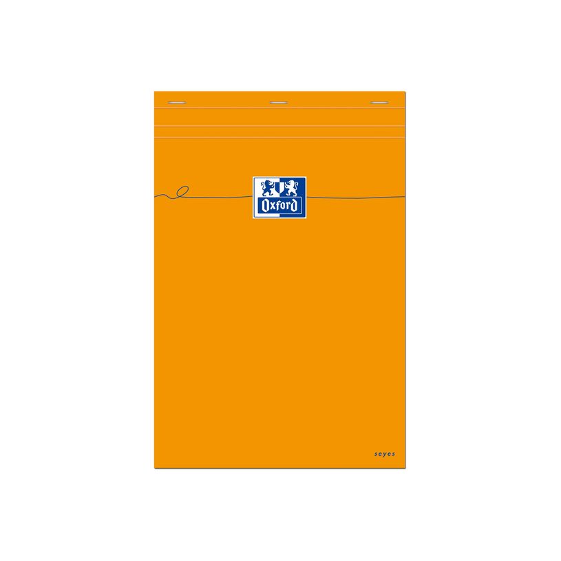 3020121063033-Oxford - Bloc notes - A4 - 160 pages - grands carreaux - 80G - orange-P_301208_2-0
