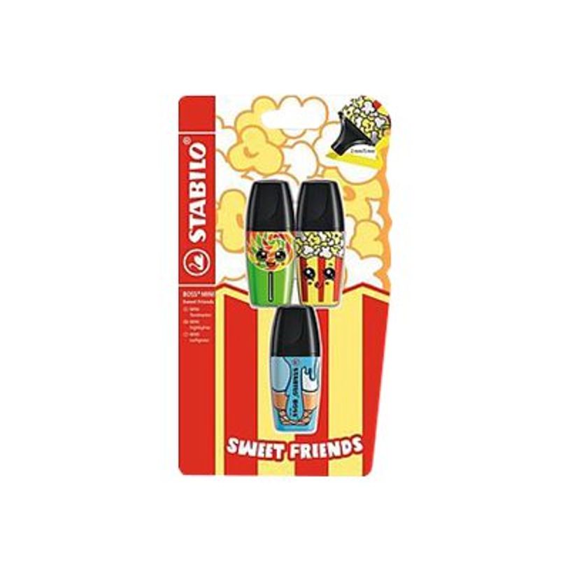 4006381543095-STABILO BOSS MINI Sweet Friends - Pack de 3 surligneurs - vert, jaune, bleu-P_400000017_3-2