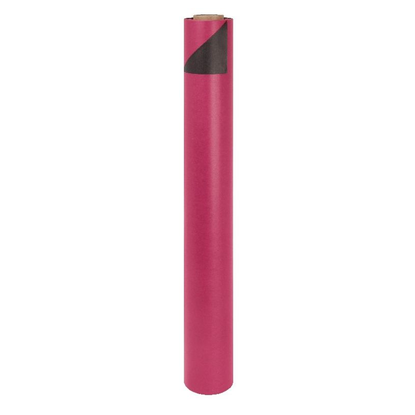 3664233003336-Logistipack - Papier cadeau kraft réversible - 70 cm x 50 m - 60 g/m² - fuchsia/ardoise-P_400000148_1-0