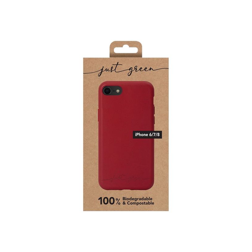 3571211427148-Just Green - Coque de protection souple pour Iphone SE (2020)/8/7/6S/6 - rouge-P_400000313_4-3
