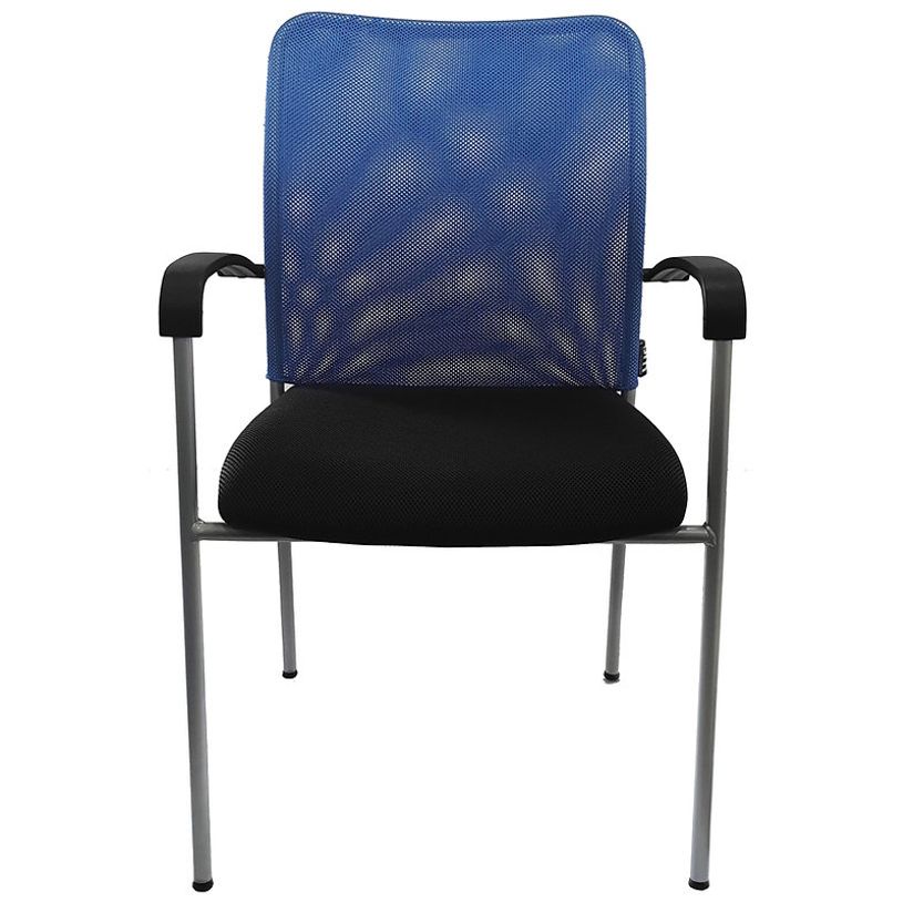 3700339883653-Chaise JULIA - avec accoudoirs - assise noire et dossier bleu-P_400000341_2-1