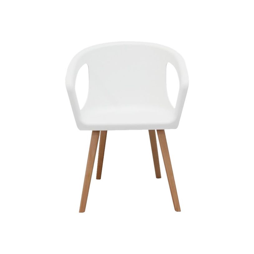 3700339883196-Chaise ONENNA - pieds bois - accoudoirs intégrés - coque blanche-P_400000343_3-2