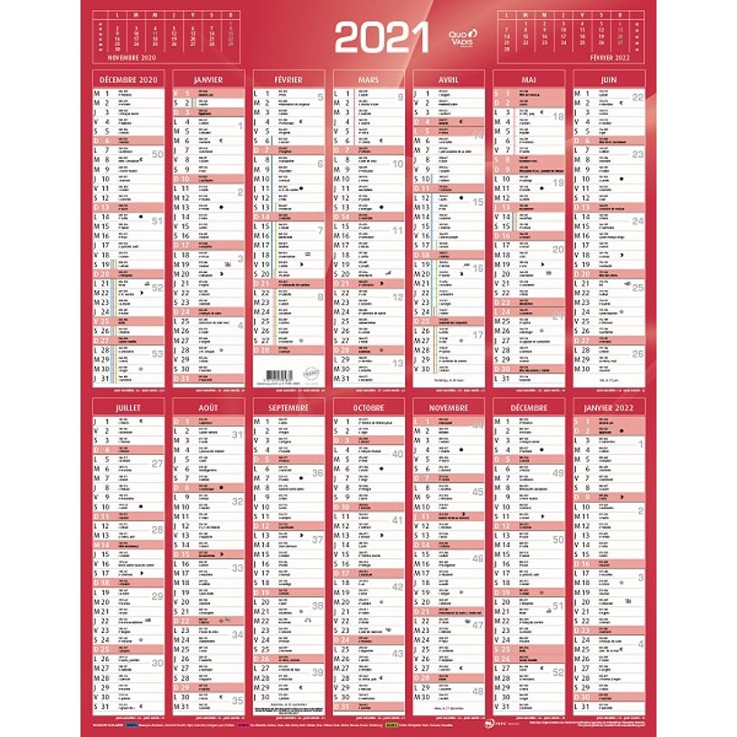 3371010395835-Quo Vadis - Calendrier vertical 12 mois sur 1 face - 43 x 55 cm - rouge-P_400000802_1-0