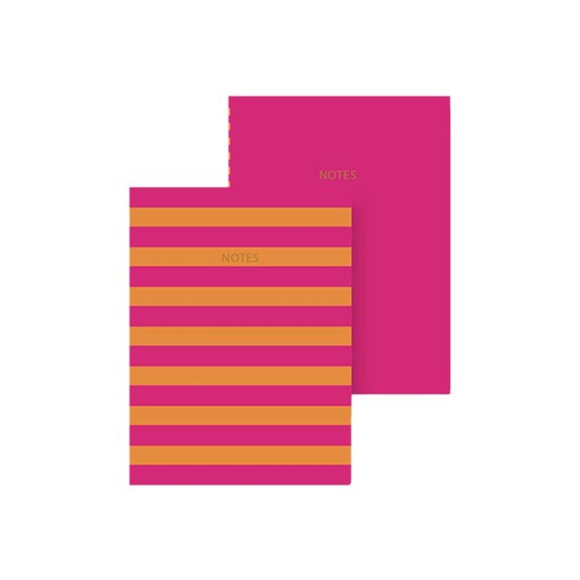 5055998315020-Kiub Go Stationery Colourblock - 2 Cahiers A6 - fuchsia-P_400000907_1-0